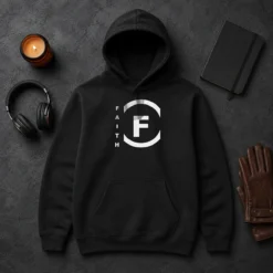 Perfect Awesome Faith F Logo Minimalist Hoodie