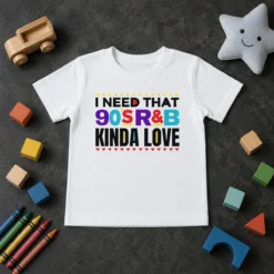 Premium Nice I Need That 90'S Rampb Kinda Love Kids T-Shirt