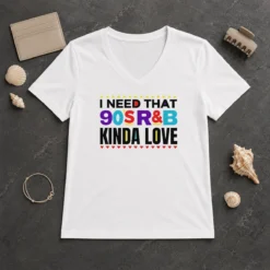 Premium Nice I Need That 90'S Rampb Kinda Love V-Neck Shirt
