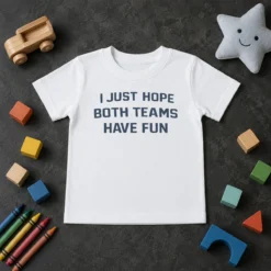 Premium Official I Just Hope Both Teams Have Fun Football Kids T-Shirt