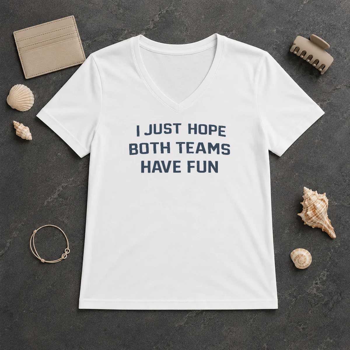 Premium Official I Just Hope Both V-Neck Shirt Premium Official I Just Hope Both V-Neck Shirt