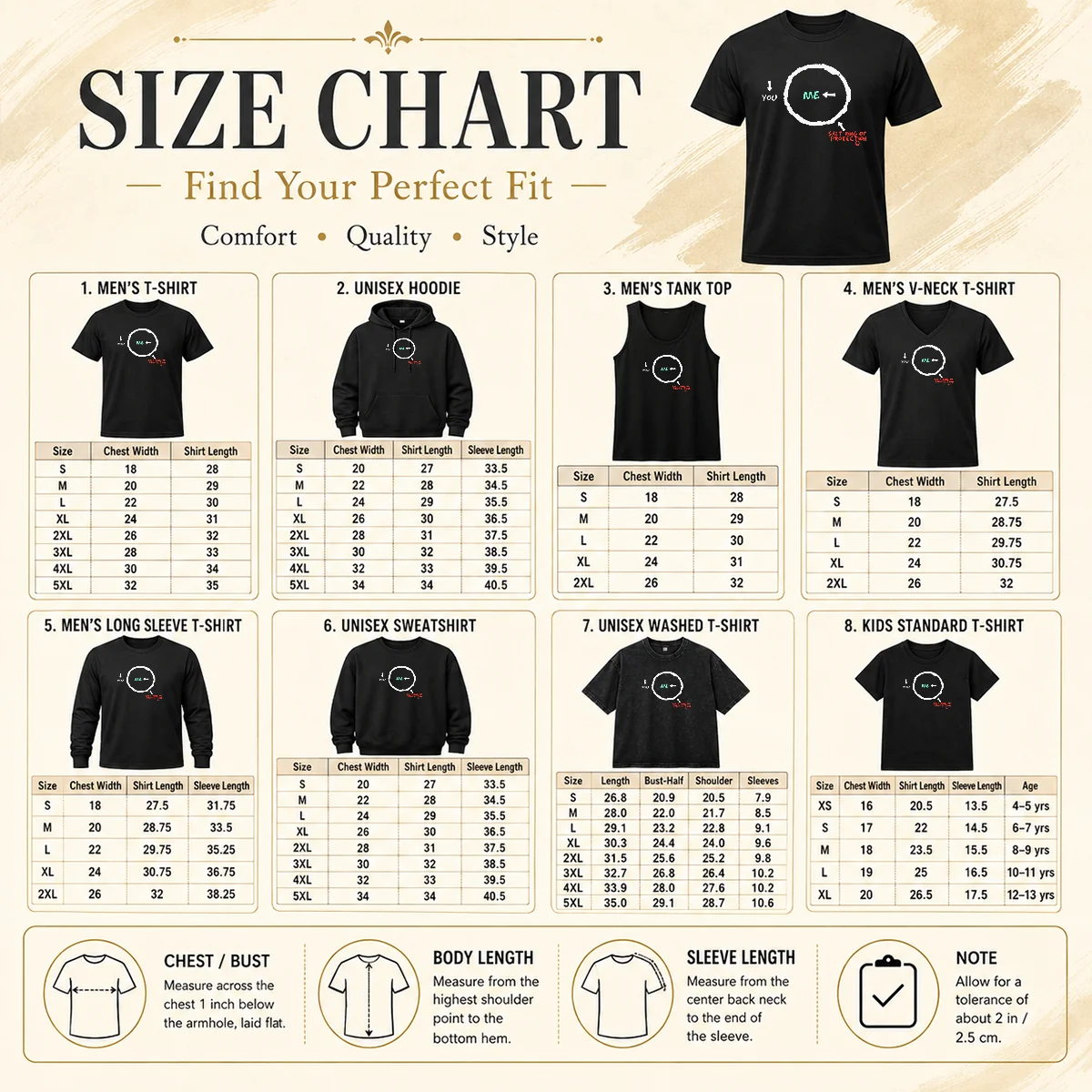 Premium Salt Ring Of Protection Geek Size Chart Size chart for Premium Salt Ring Of Protection Geek with measurements in inches and cm to help choose the right fit