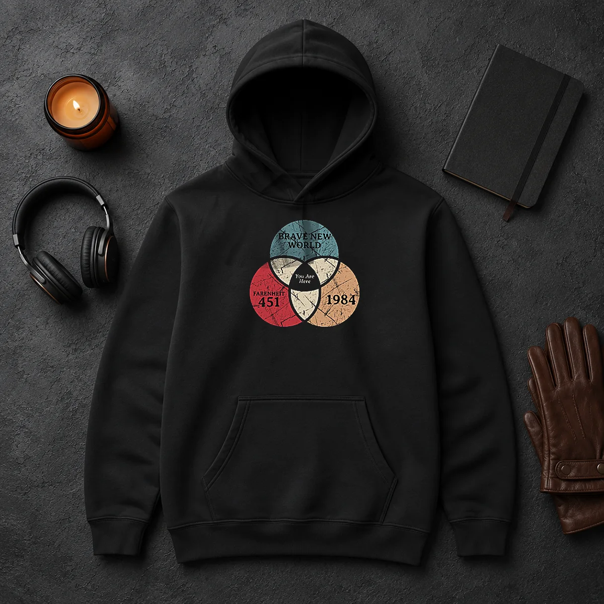 Pretty Awesome Dystopia Venn You Are Here Geek Hoodie Pretty Awesome Dystopia Venn You Are Here Geek Hoodie