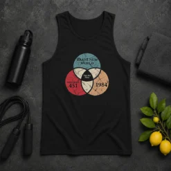 Pretty Awesome Dystopia Venn You Are Here Geek Tank Top