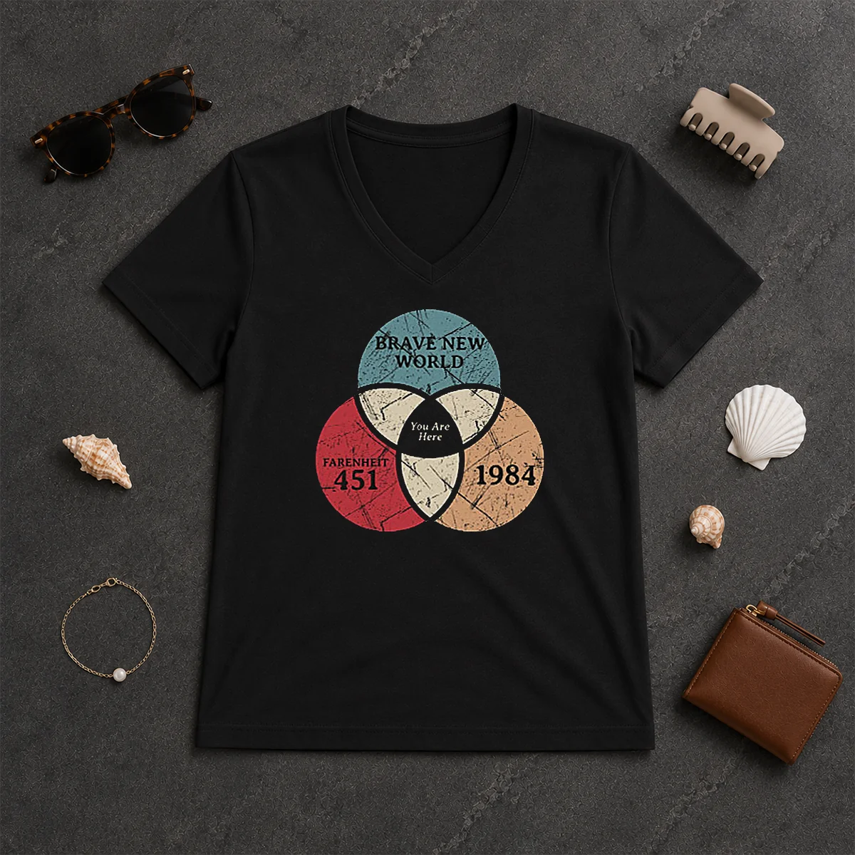 Pretty Awesome Dystopia Venn You Are V-Neck Shirt Pretty Awesome Dystopia Venn You Are V-Neck Shirt