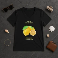Pretty Nice When Life Gives You Lemons Squeeze Them In People'S Eyes V-Neck Shirt