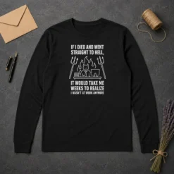 Pretty Taking Me Weeks To Realize I Wasn'T At Work Anymore Long Sleeve Shirt