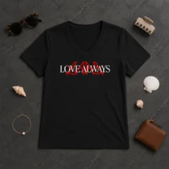 Top Love Always L A Love Always V-Neck Shirt